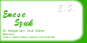 emese szuk business card